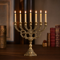 Menorah candlesticks