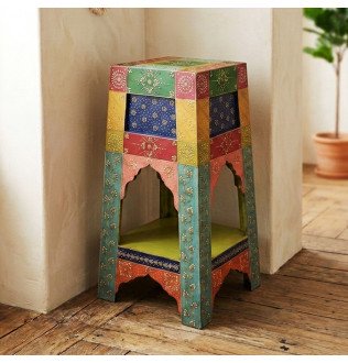 Табурет з полицею з дерева манго Арт.2104 №4