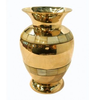Ваза Shell жовтий метал Арт.5664