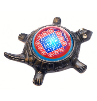 Курма Мано Камна Янтра на черепасі бронза