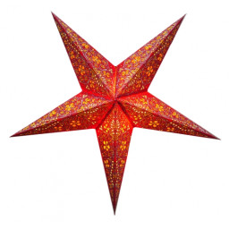 Абажур Звезда картонная 5 лучей RED EMBD. DESIGN