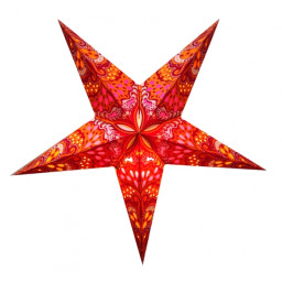 Абажур Зірка картонна 5 променів ORANGE TRISHUL