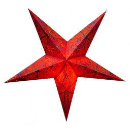 Абажур Зірка картонна 5 променів RED BUTTERFLY EMBD.