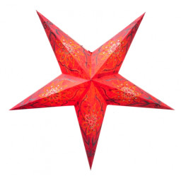 Абажур Зірка картонна 5 променів RED FLOWER EMBD.