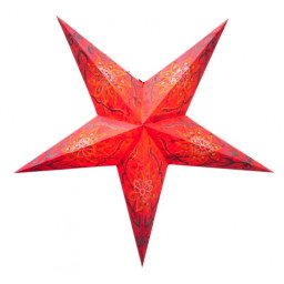 Абажур Зірка картонна 5 променів RED FLOWER EMBD.