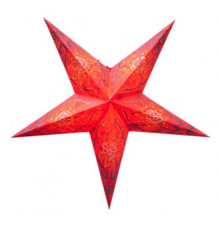 Абажур Зірка картонна 5 променів RED FLOWER EMBD.