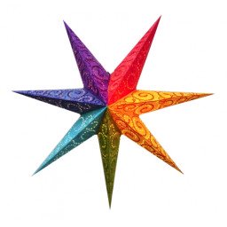 Абажур Звезда картонная 7 лучей Rainbow
