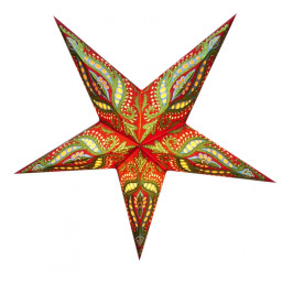 Абажур Зірка картонна 5 променів Red Green Unicorn Zari