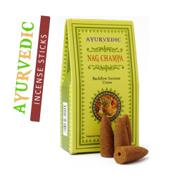 Ароматичні конуси Наг Чампа Ayurvedic BACK FLOW Nag Cones