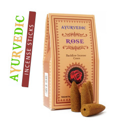Ароматичні конуси Троянда Ayurvedic BACK FLOW Rose