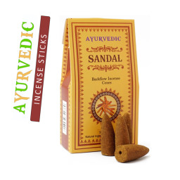 Ароматичні конуси Сандал Ayurvedic BACK FLOW Sandalwood