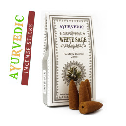 Ароматичні конуси Біла шавлія Ayurvedic BACK FLOW White Sage
