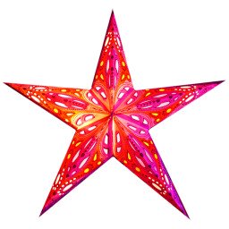 Абажур Зірка картонна 5 променів PINK SULTAN