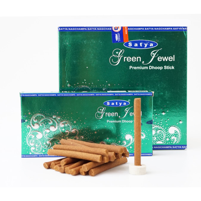 Satya Green Jewel DHOOP Зелёная драгоценность
