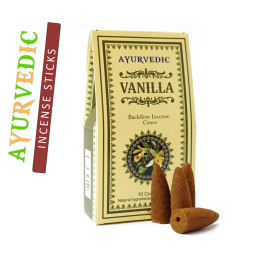 Ароматичні конуси Ваніль Ayurvedic Back Flow VANILLA