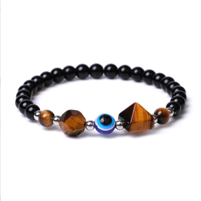 Tiger's Eye Pyramid Bracelet