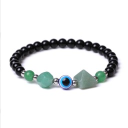 Pyramid Bracelet Green Aventurine
