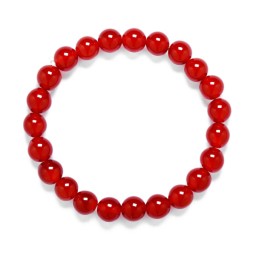 Bracelet Red agate 8mm.