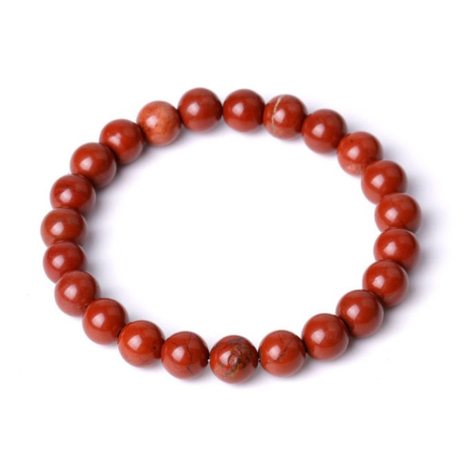 Bracelet Red Jasper 8mm.