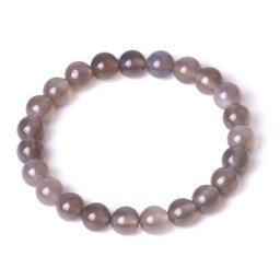 Smoky quartz bracelet 8mm.