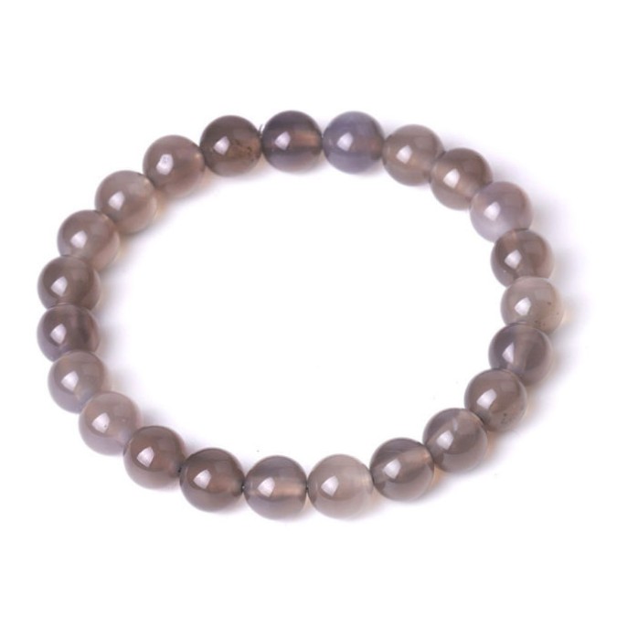 Smoky quartz bracelet 8mm.