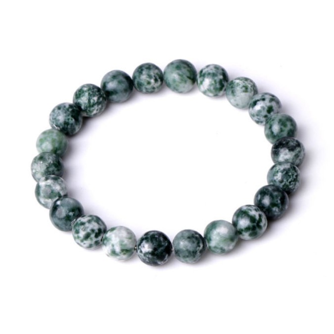 Bracelet Moss agate 8mm.