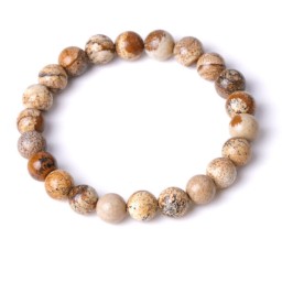 Bracelet Landscape jasper 8mm.