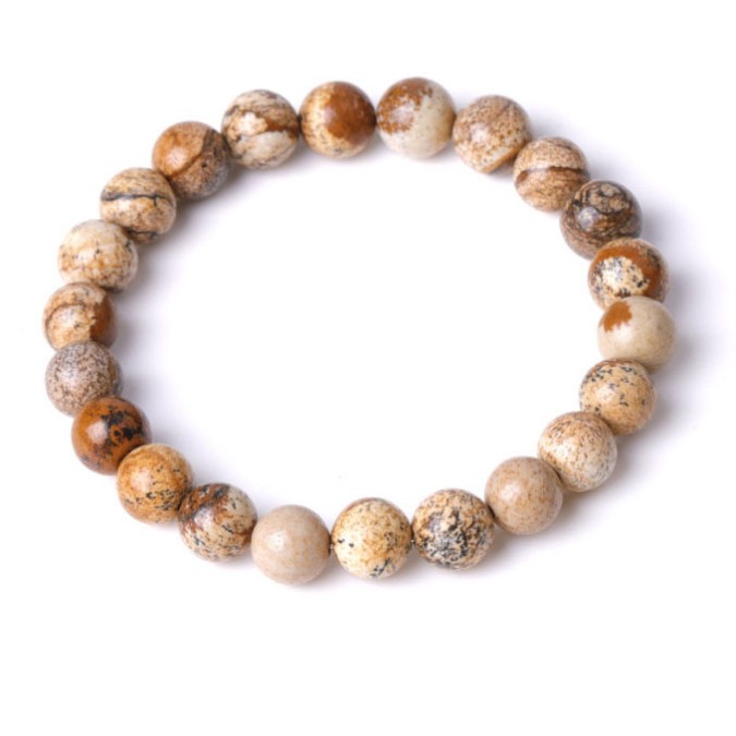 Bracelet Landscape jasper 8mm.