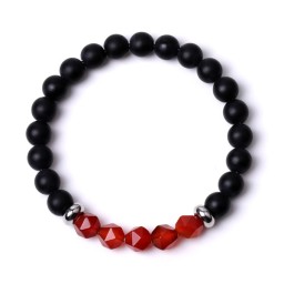 Bracelet Lava Stone Red Agate