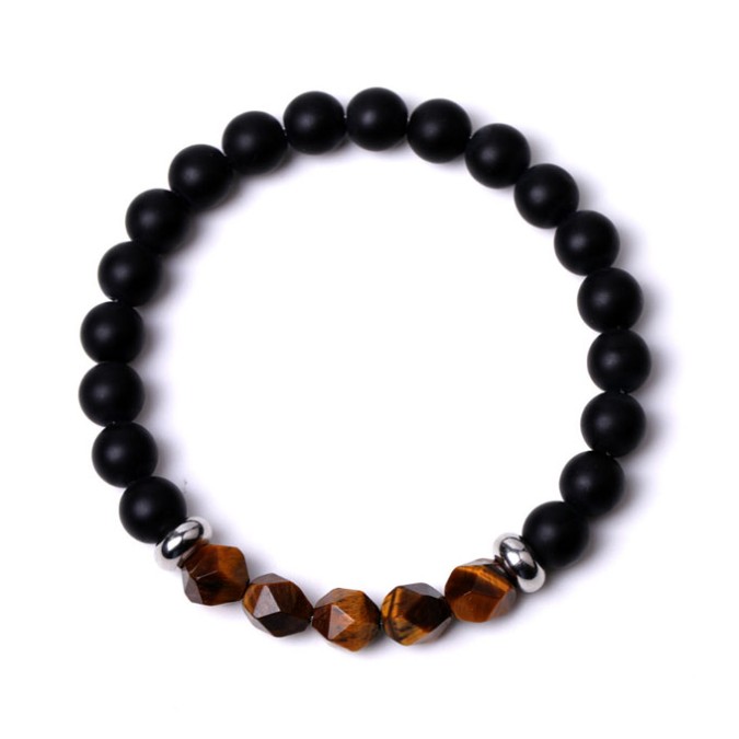 Bracelet Lava Stone Tiger Eye