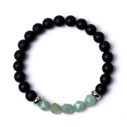Bracelet Lava Stone Green Aventurine