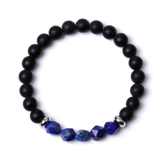 Lava Stone Lapis Lazuli Bracelet