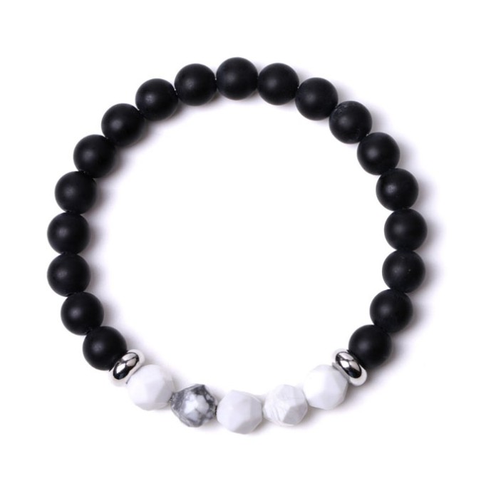 Lava Stone Howlite Bracelet