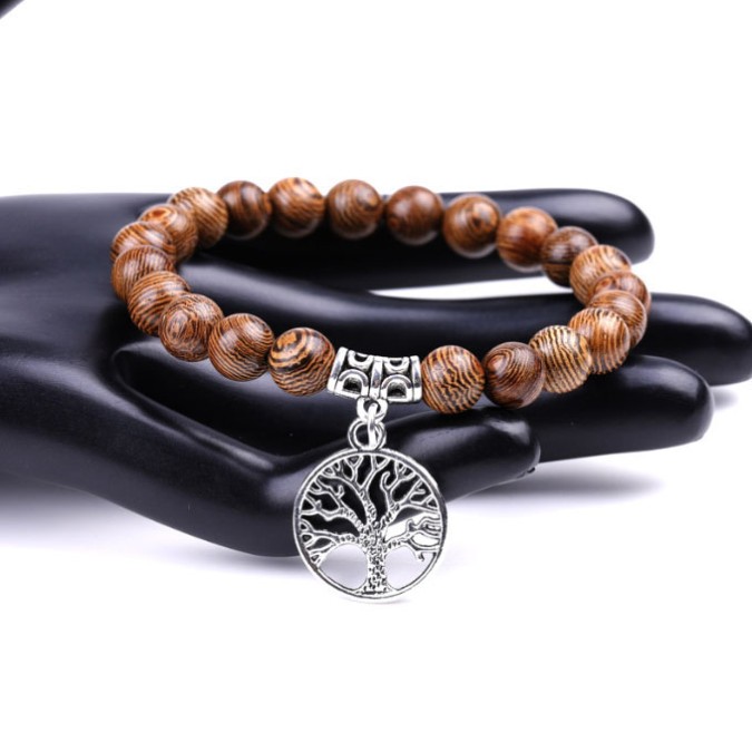 Wenge Tree Bracelet Tree of Life