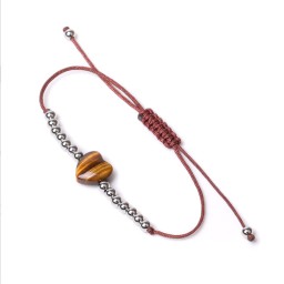 Bracelet Heart Tiger's eye