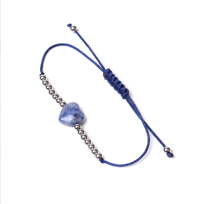 Sodalite Heart Bracelet