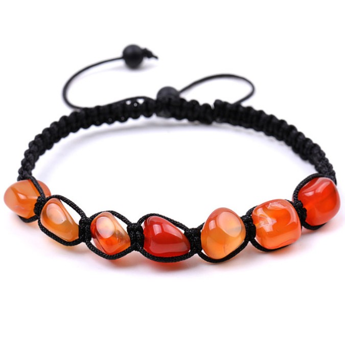 Bracelet Seven Stones Red Agate