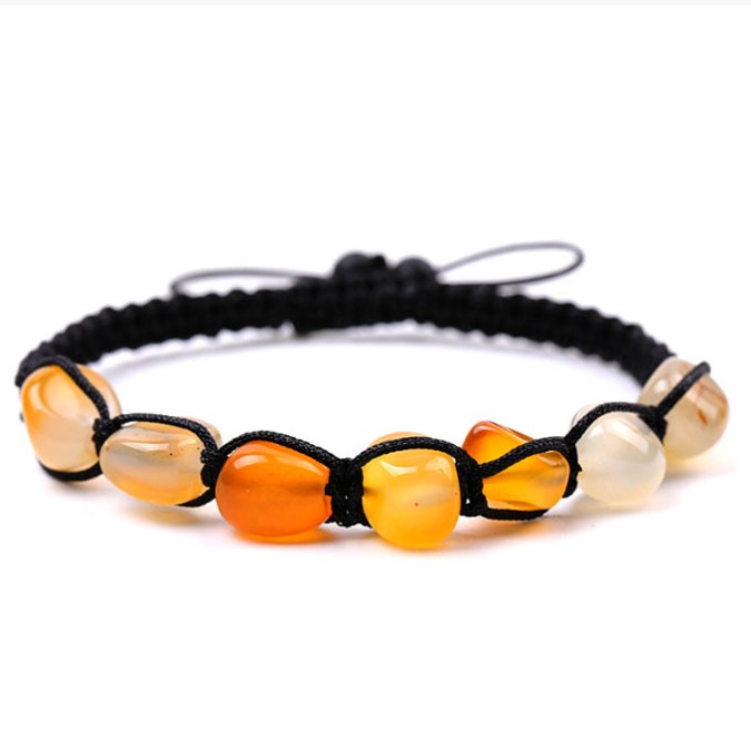 Bracelet Seven Stones Yellow Agate