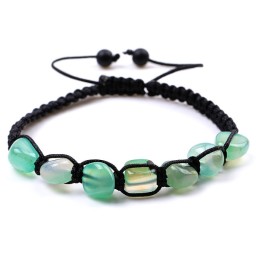 Bracelet Seven Stones Green Agate