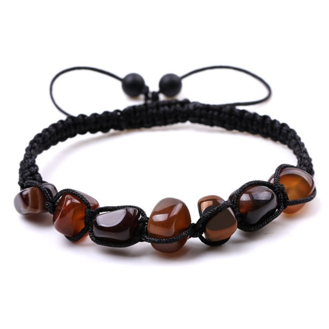 Bracelet Seven Stones Brown Agate