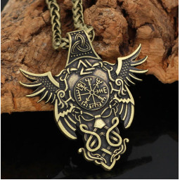 Кулон Непереможний Вікінг жовтий метал