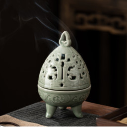 Курильница Яйцо из селадоновой керамики