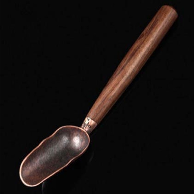 Tea ceremony spoon "Buddha's Hand" mahogany