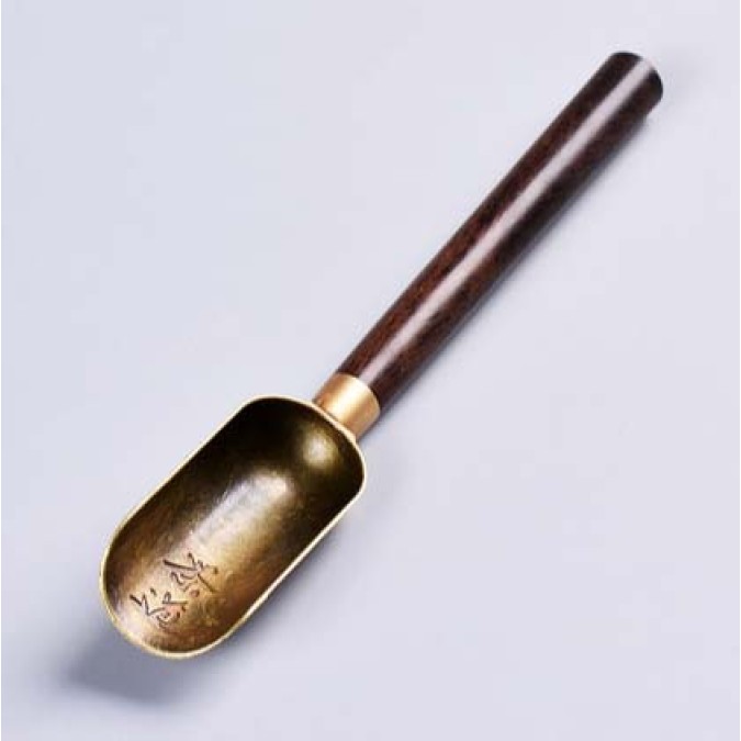 Gongfu Cha Spoon "Tea Ceremony" bronze color
