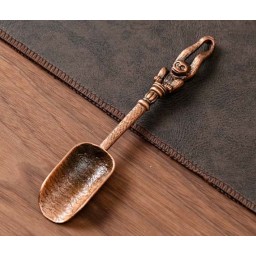 Tea ceremony spoon "Monkey" copper color