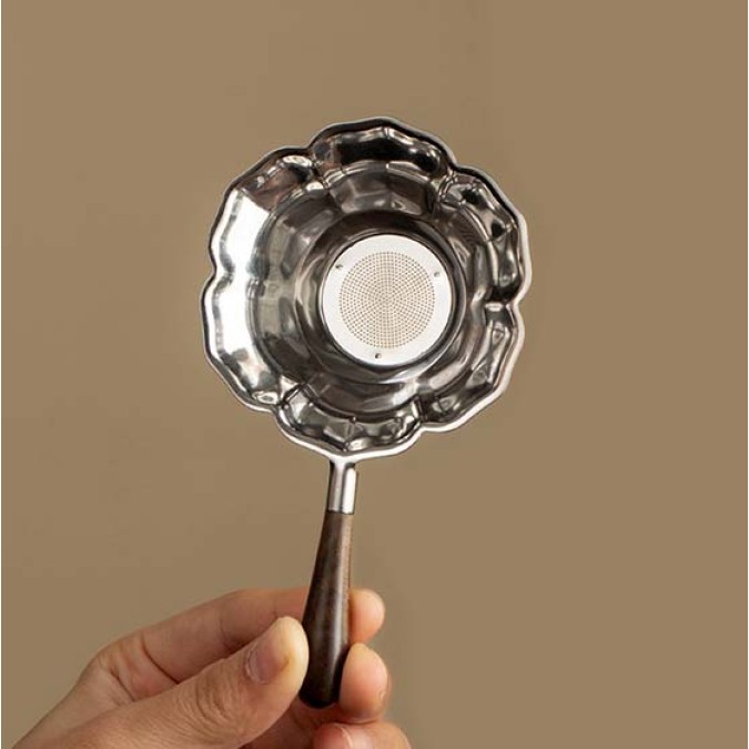 Tea Strainer Cha Lou "Silver Lotus" for Tea Ceremony