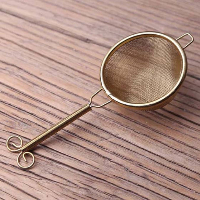 Cha Lou Tea Strainer for the Golden Spiral Tea Ceremony