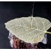 Tea Strainer Cha Lou "Bodhi Leaf" for Tea Ceremony gold color