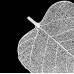 Tea Strainer Cha Lou "Bodhi Leaf" for Tea Ceremony silver color