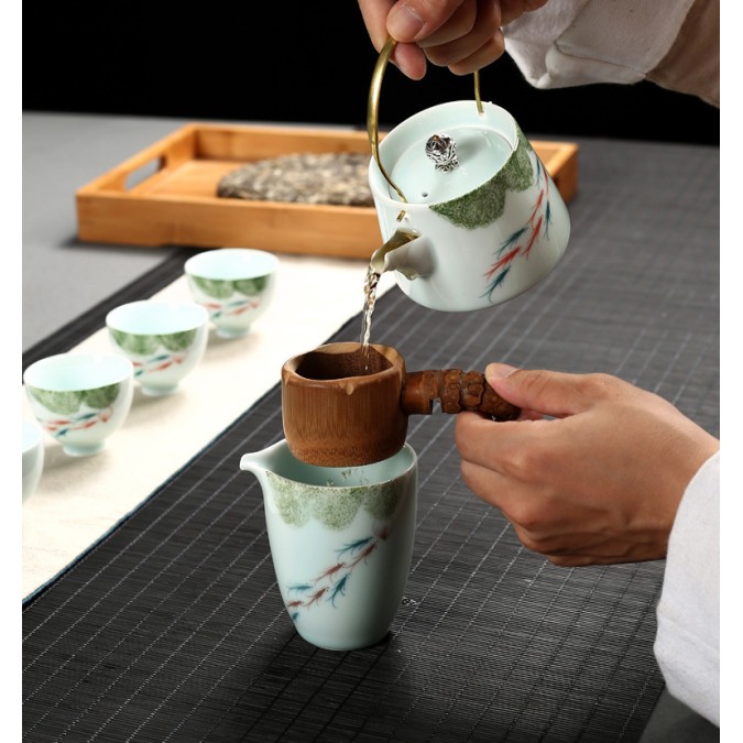Tea Strainer Cha Lou "Bamboo root" for Tea Ceremony